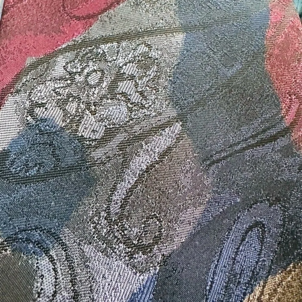 Vintage Signorcelli d'Italia Multicolor Print Polyester Mens Neck Tie 59